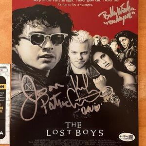 The Lost Boys Signed Poster JSA certified!